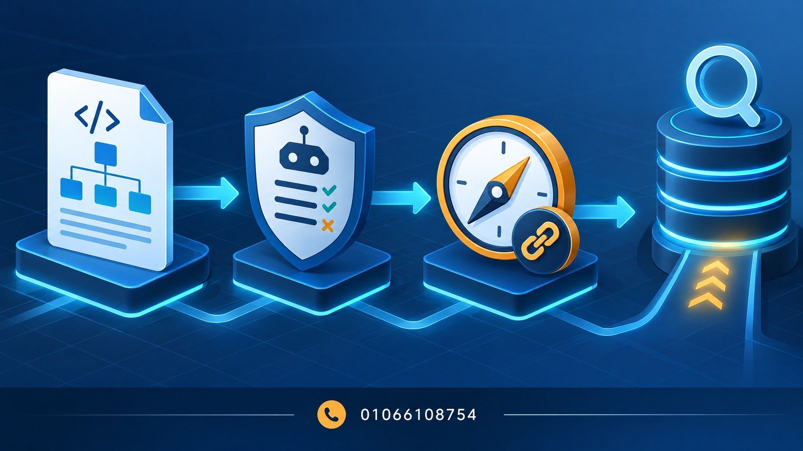خريطة الموقع وrobots.txt وcanonical في مسار واحد نحو الفهرس