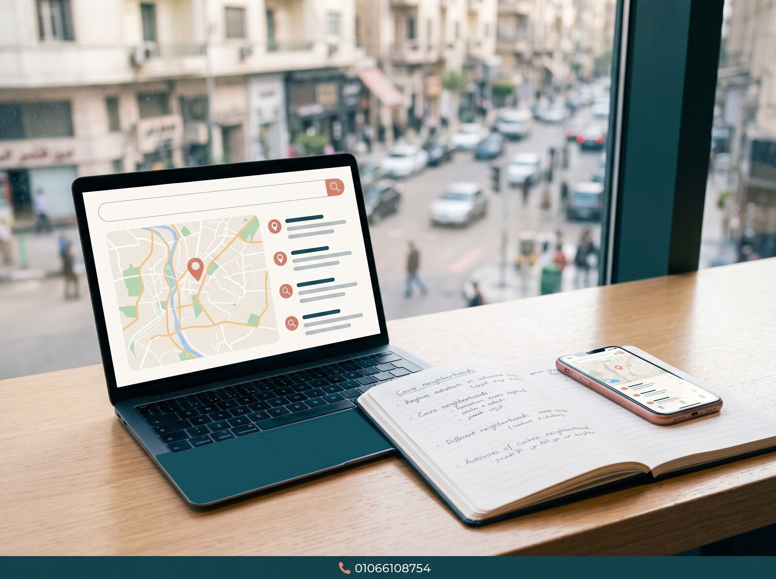 تخطيط محتوى محلي ومعلومات خدمة على الحاسوب والهاتف مع رقم التواصل 01066108754