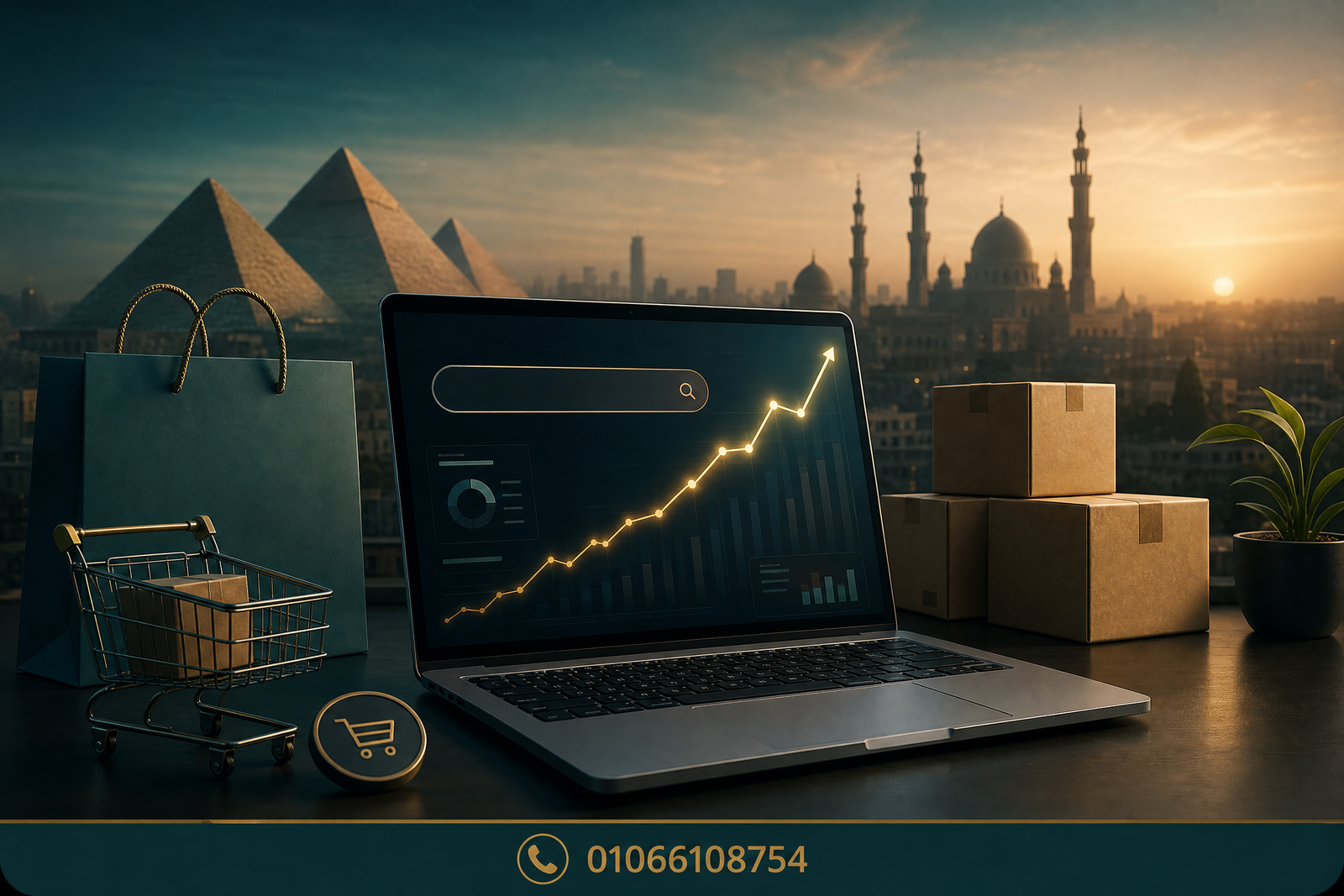 نمو متجر إلكتروني من خلال السيو وتحليل الأداء