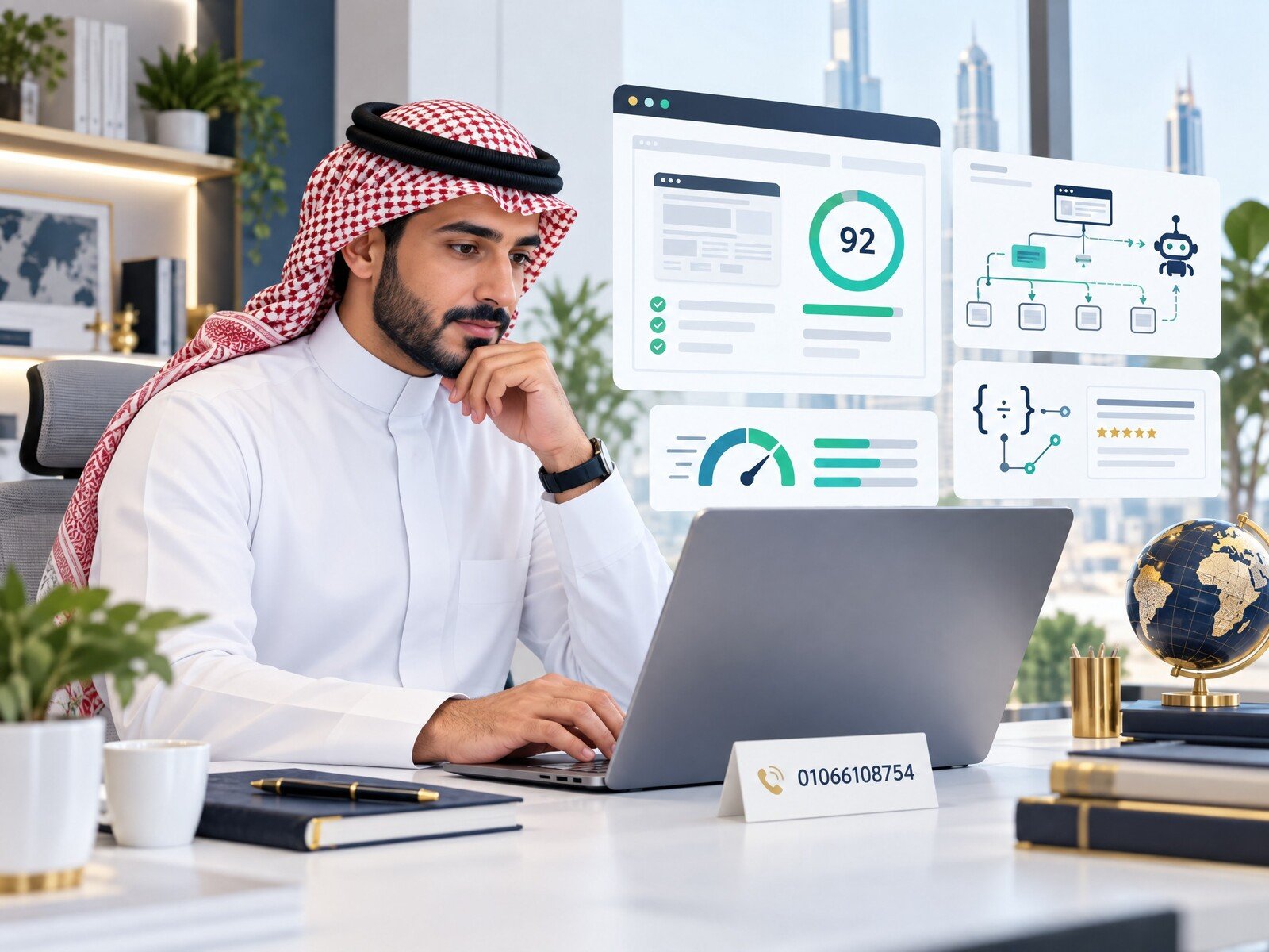 صورة توضيحية لتدقيق SEO وتحسين الموقع