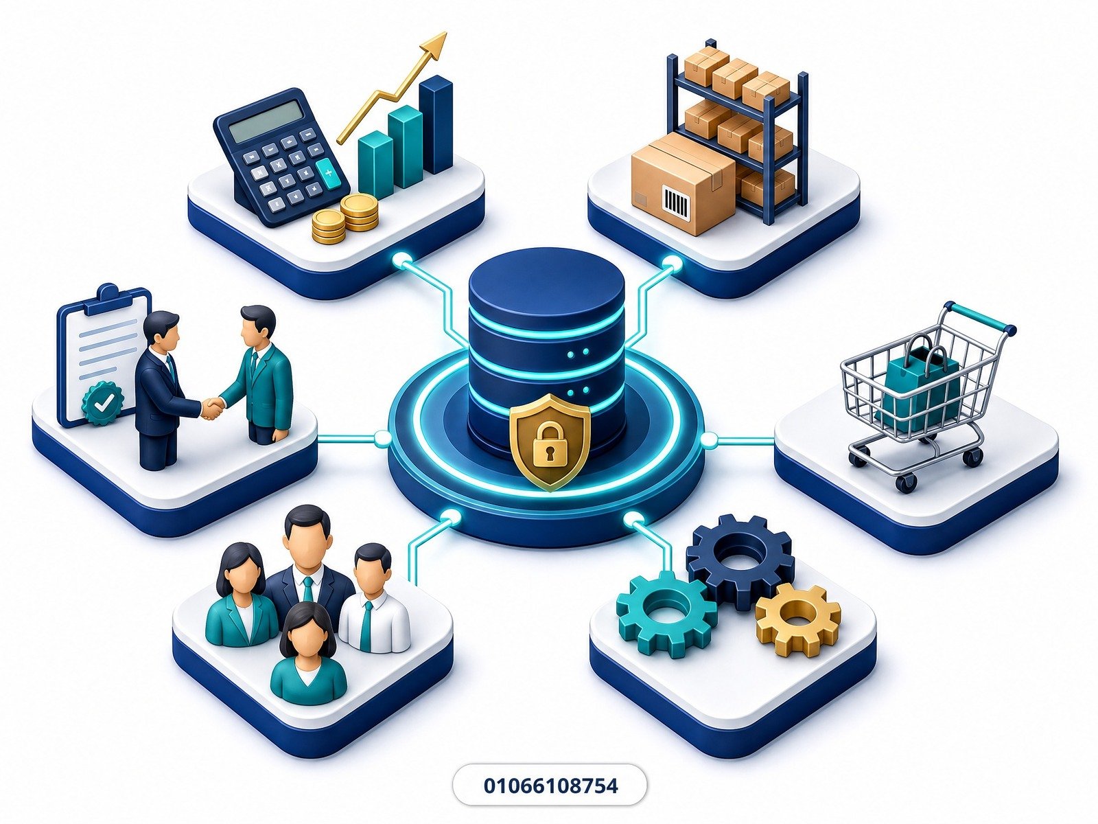 مكونات نظام ERP ووحداته الأساسية