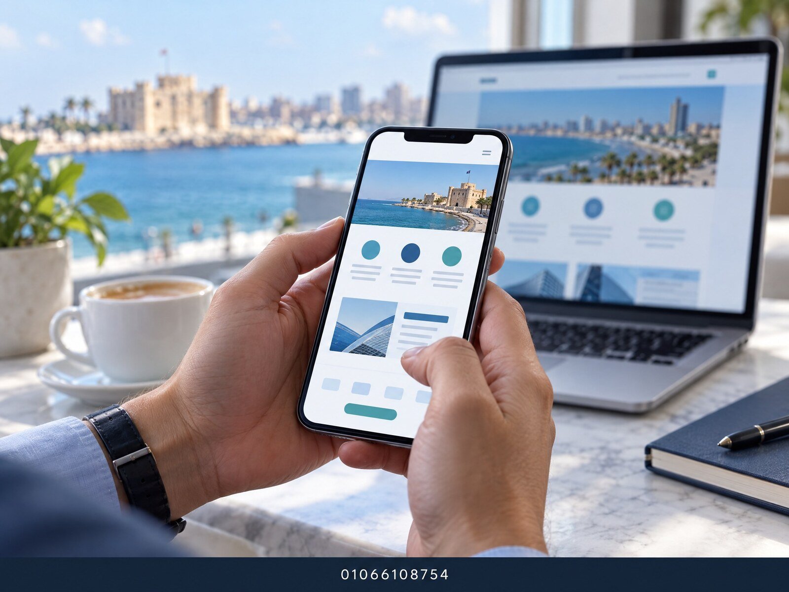 تصميم متجاوب لموقع شركة على الهاتف والكمبيوتر مع رقم التواصل 01066108754